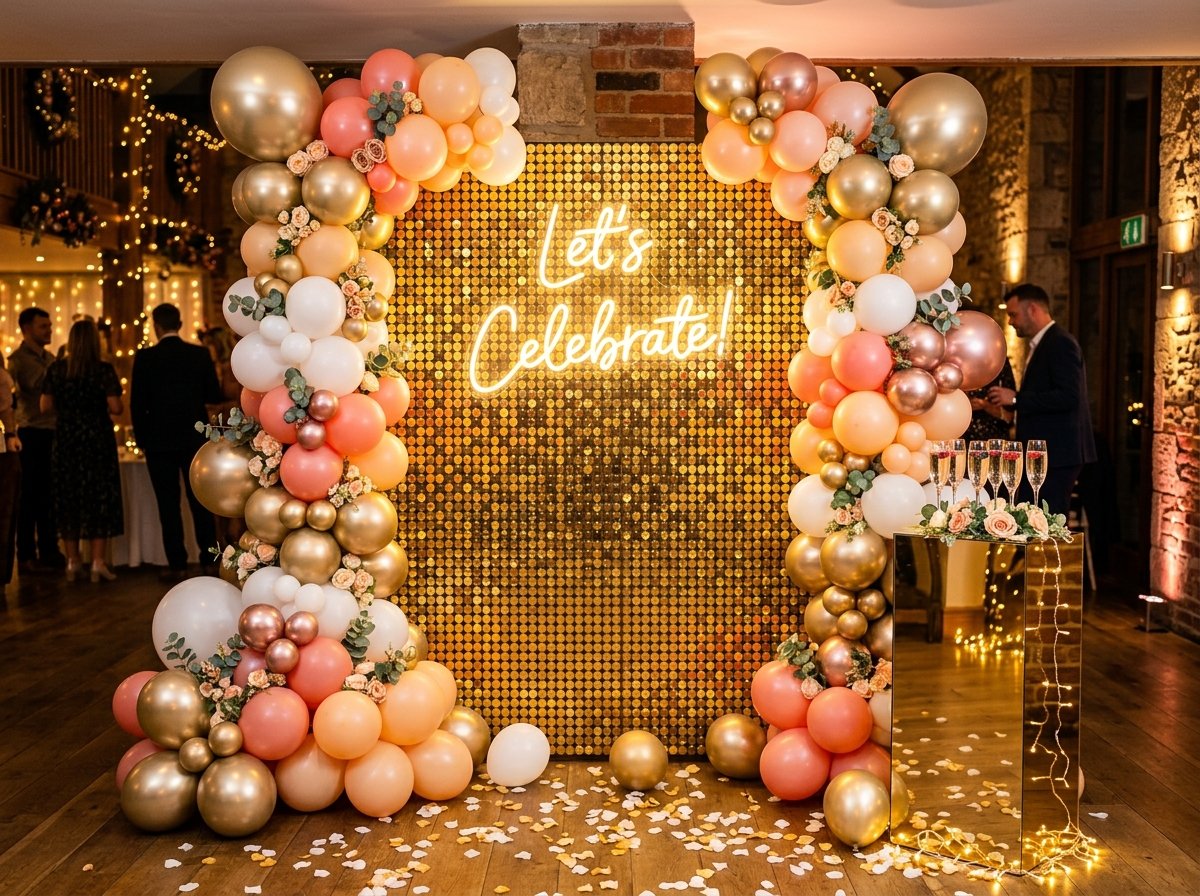 Sequin shimmer wall balloon backdrop in Cuttack