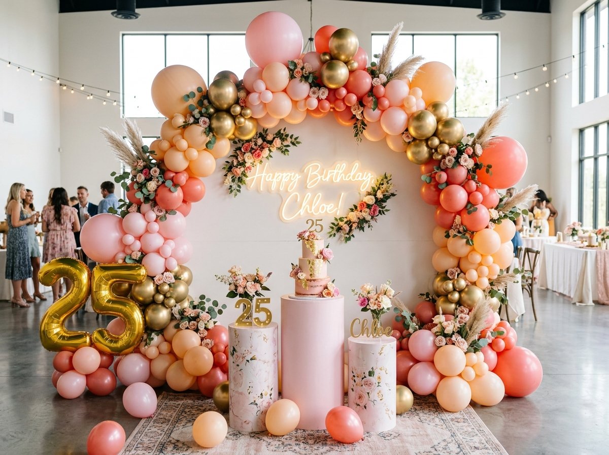 Birthday balloon decoration setup in Cuttack